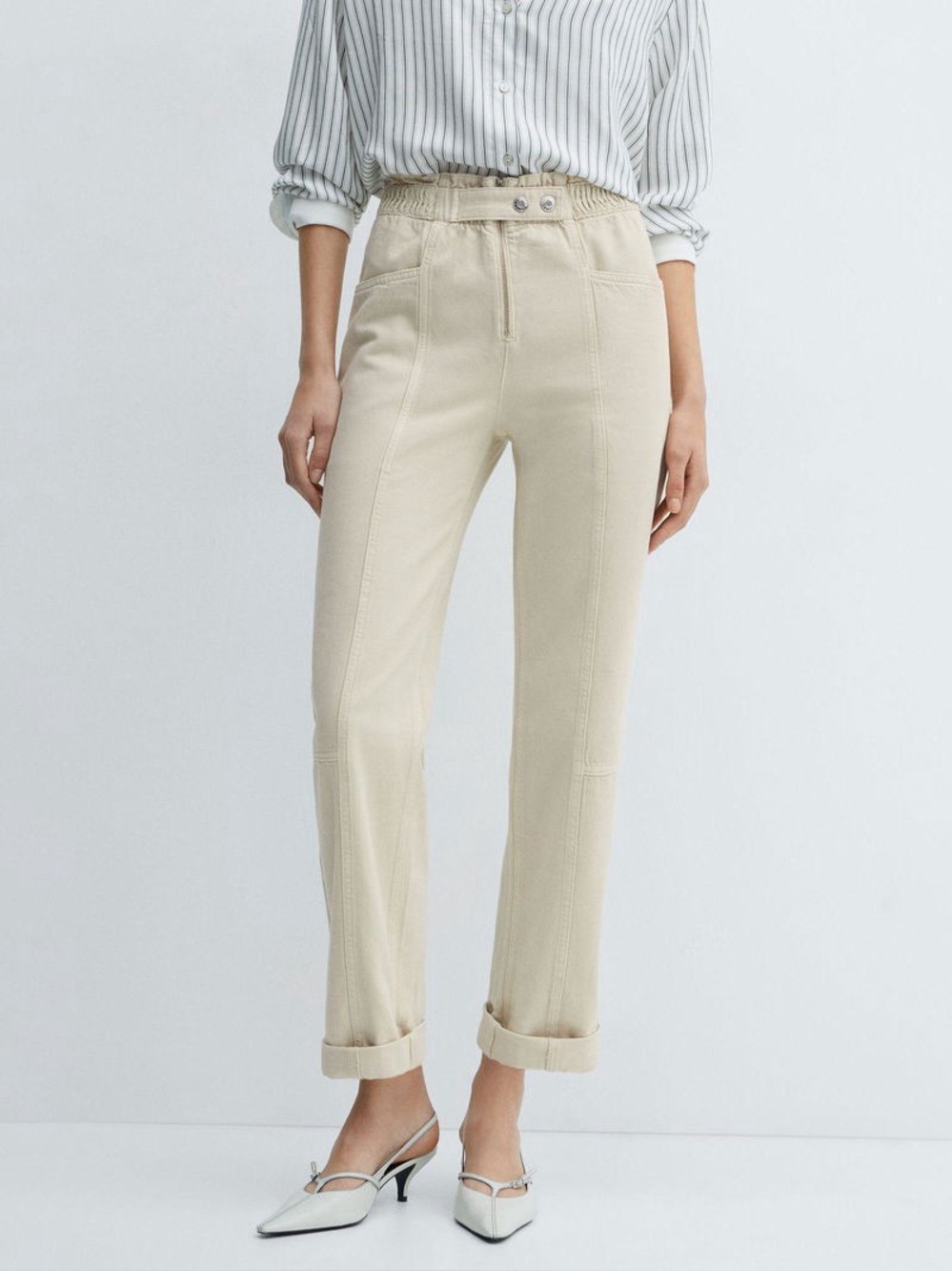 Mango High Rise Pants